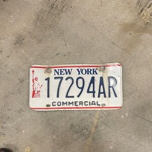 New York Vintage Commercial License Plate